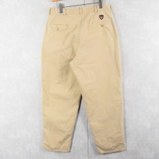 画像2: 90's POLO Ralph Lauren USA製 2タック チノトラウザーズ W33 (2)