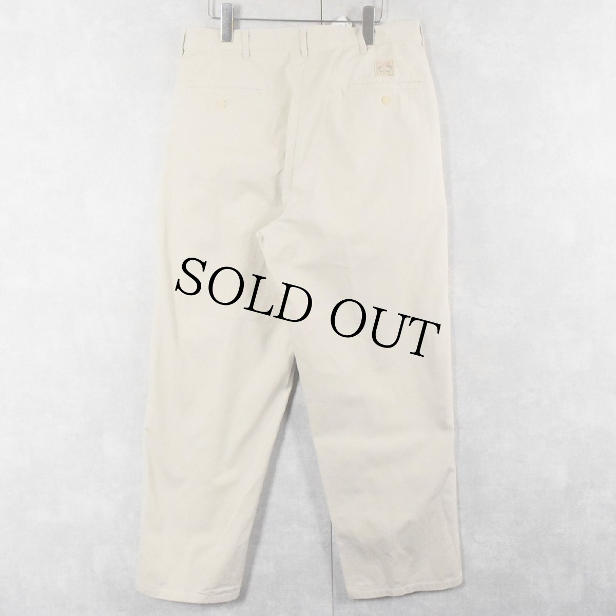 画像2: 90's POLO Ralph Lauren USA製 2タック チノトラウザーズ W33 (2)