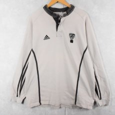 画像1: adidas "ASM" ロゴ刺繍 ラガーシャツ (1)