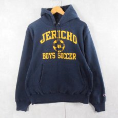 画像1: Champion PREMIUM REVERE WEAVE "JERICHO BOYS SOCCER" スウェットフーディー NAVY M (1)