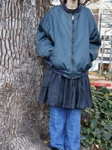 画像2: 民間品 MA-1 TYPE フライトジャケット NAVY (2)