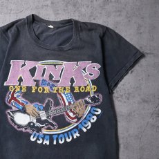 画像1: 1980 KINKS "One for the Road USA TOUR" ロックバンドツアーTシャツ (1)