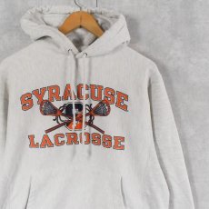 画像2: Champion ORIGINAL REVERSE WEAVE "SYRACUSE LACROSE" バックプリントスウェットフーディー S (2)