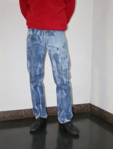 画像1: 80's Levi's 501 黒カン ブリーチ加工 デニムパンツ W30 (1)