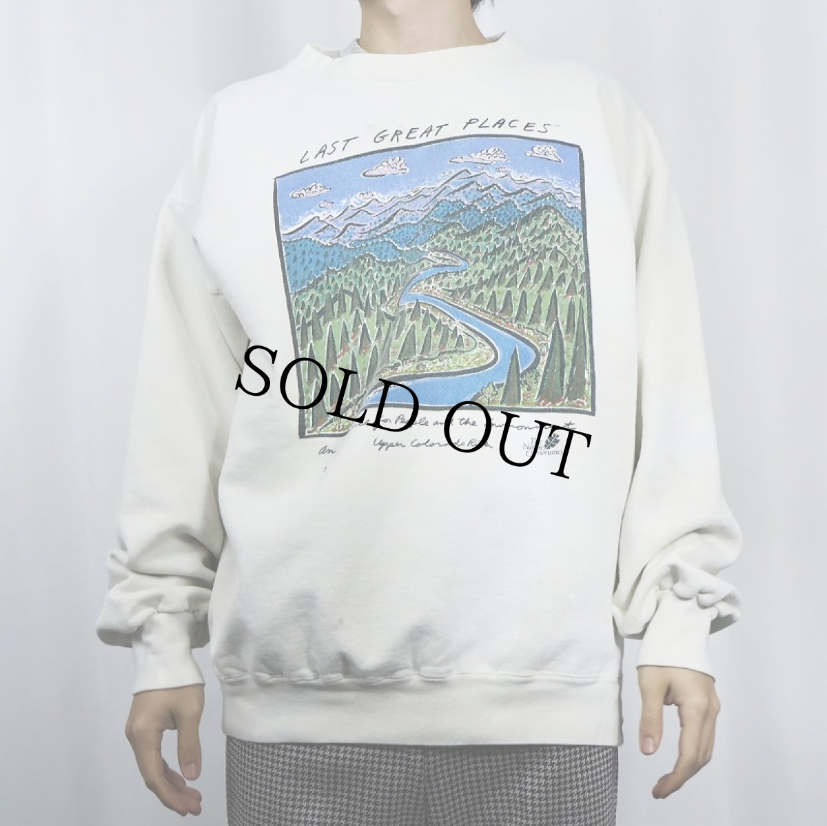 画像3: 90's L.L.Bean × HARBORSIDE GRAPHICS イラストプリントスウェット L (3)