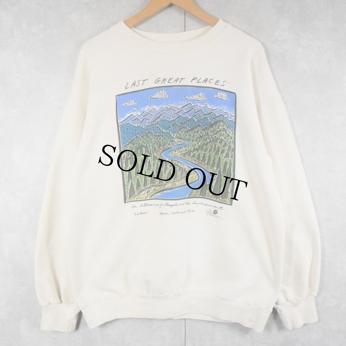 画像2: 90's L.L.Bean × HARBORSIDE GRAPHICS イラストプリントスウェット L (2)