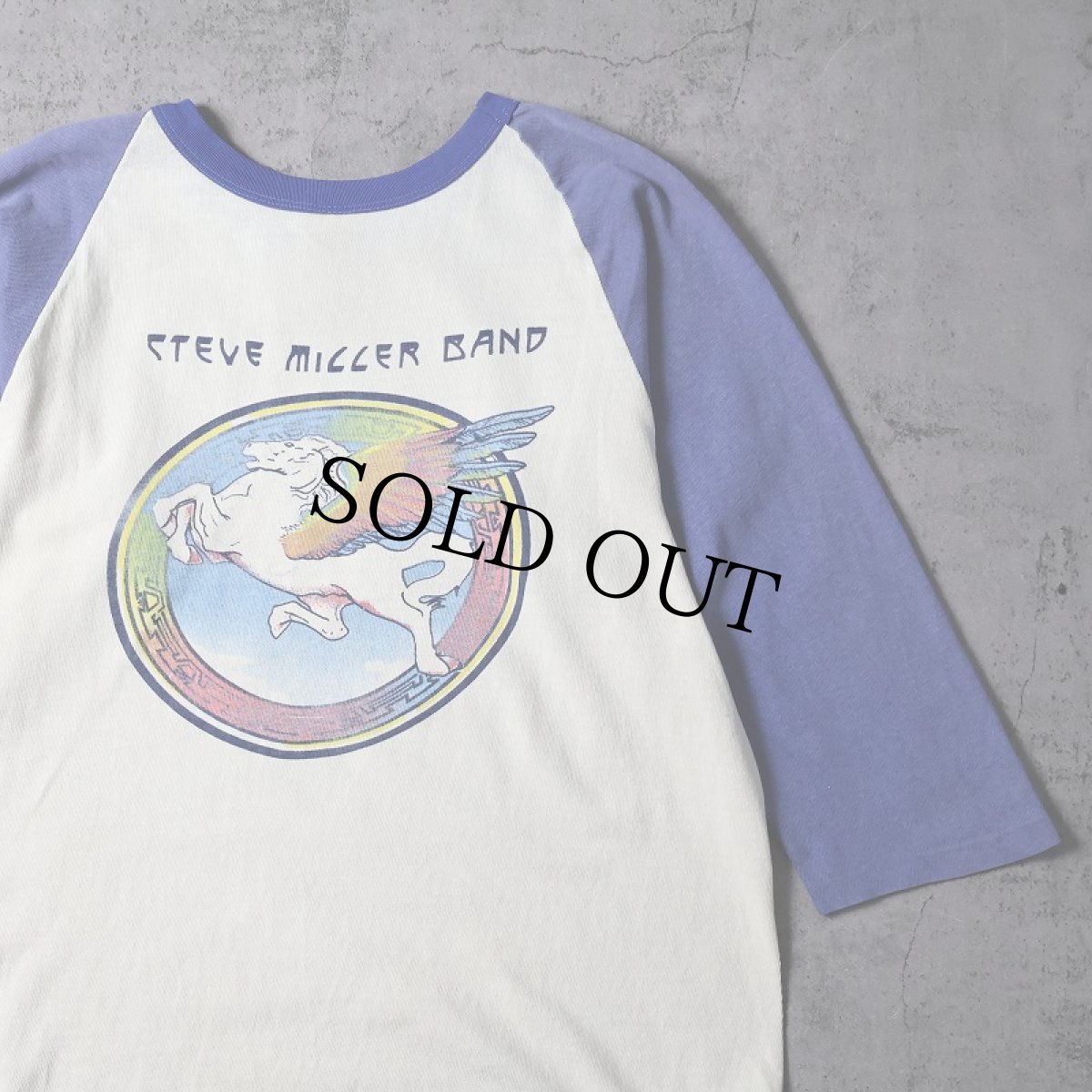 画像2: 70's Steve Miller Band ロックバンドラグランTシャツ M (2)