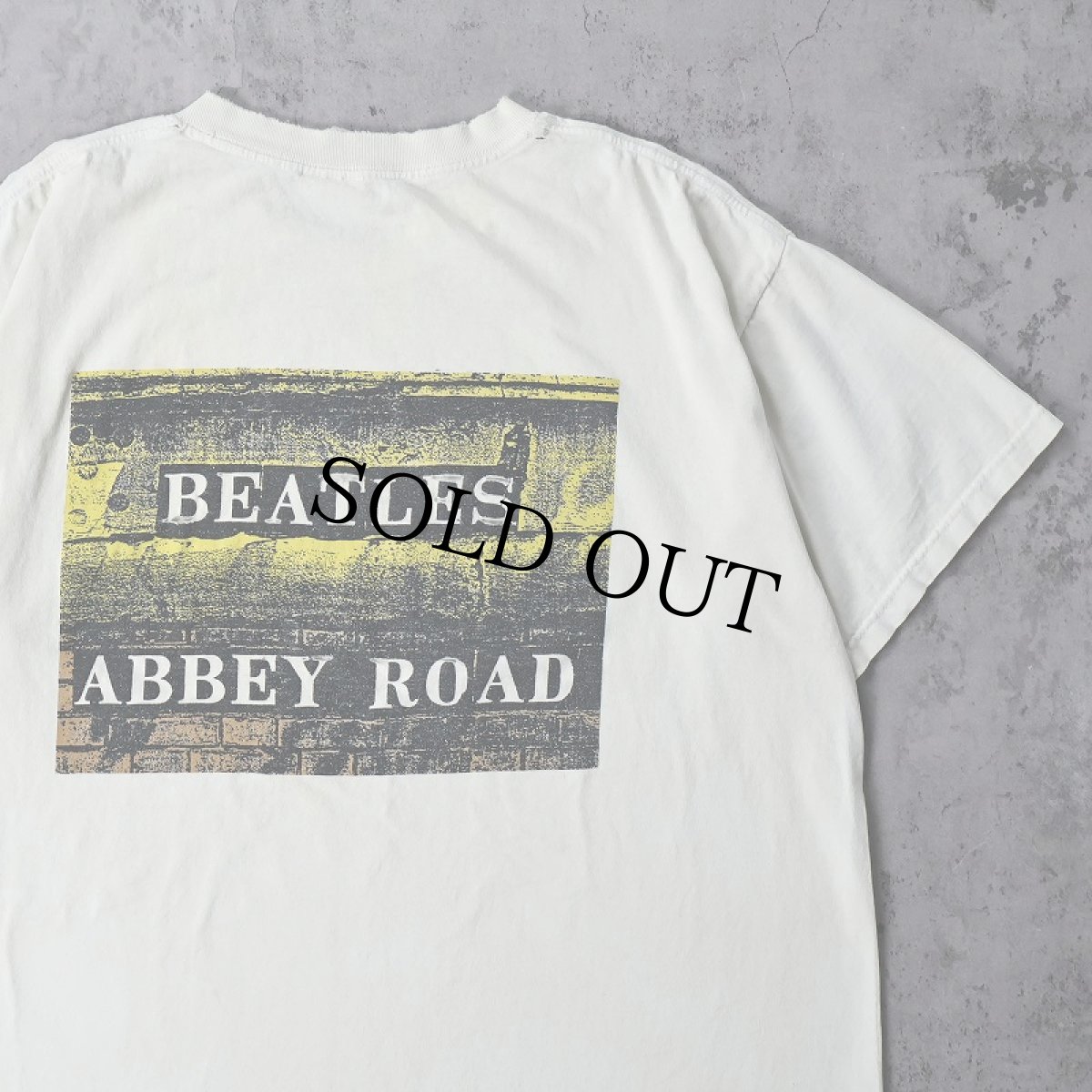 画像2: 90's THE BEATLES "ABBEY ROAD" ロックバンドアルバムTシャツ XL (2)