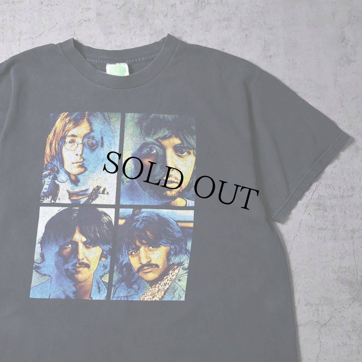 画像1: 2000's THE BEATLES ロックバンドTシャツ BLACK L (1)