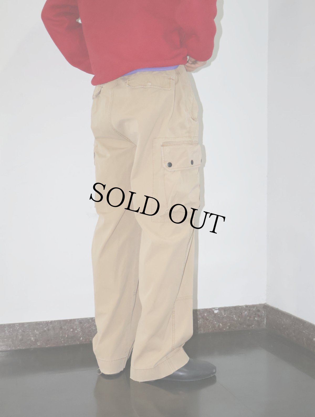 画像4: POLO Ralph Lauren コットンカーゴパンツ W34 (4)