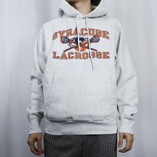 画像3: Champion ORIGINAL REVERSE WEAVE "SYRACUSE LACROSE" バックプリントスウェットフーディー S (3)