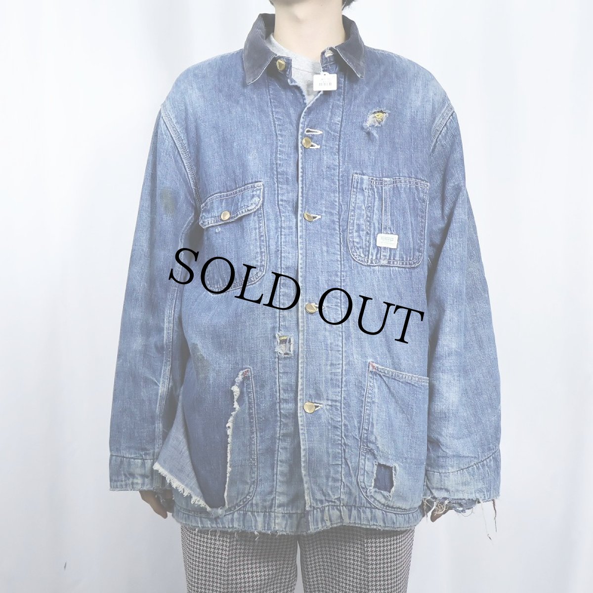 画像2: 50's HERCULES ブランケット付き デニムカバーオール (2)