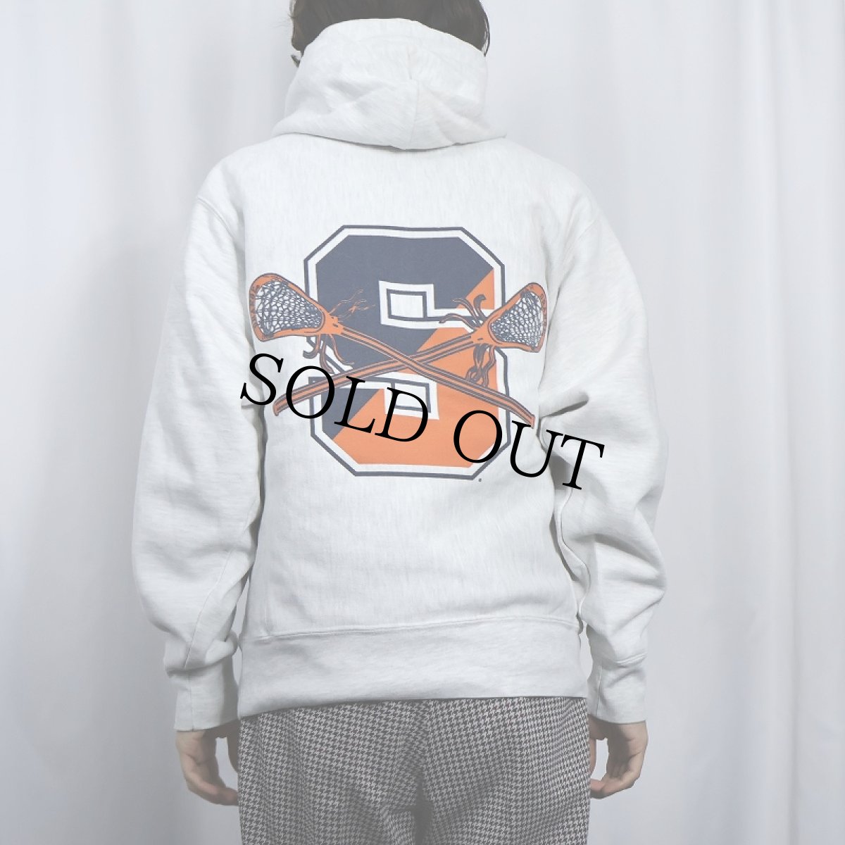 画像4: Champion ORIGINAL REVERSE WEAVE "SYRACUSE LACROSE" バックプリントスウェットフーディー S (4)