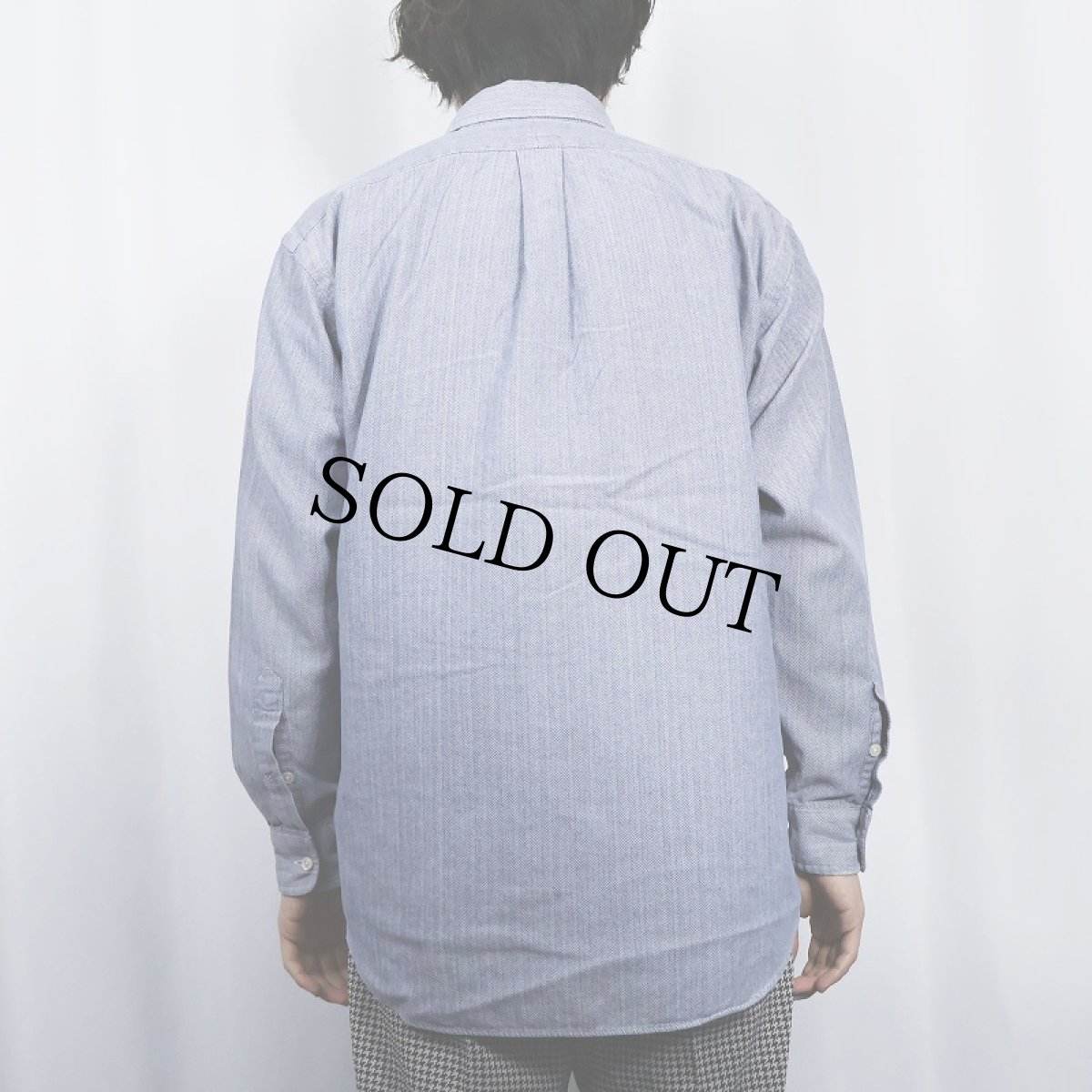 画像3: Ralph Lauren "BLAKE"  ロゴ刺繍 HBT コットンボタンダウンシャツ S (3)