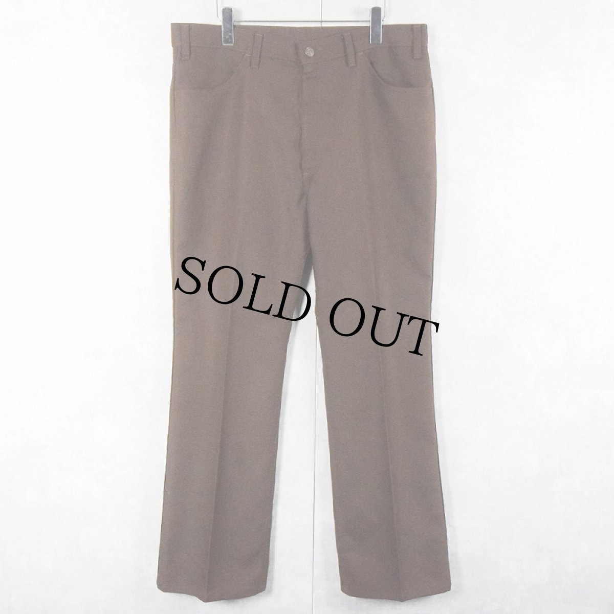 画像1: 70's Levi's "STA-PREST" PANTS BROWN W37 (1)
