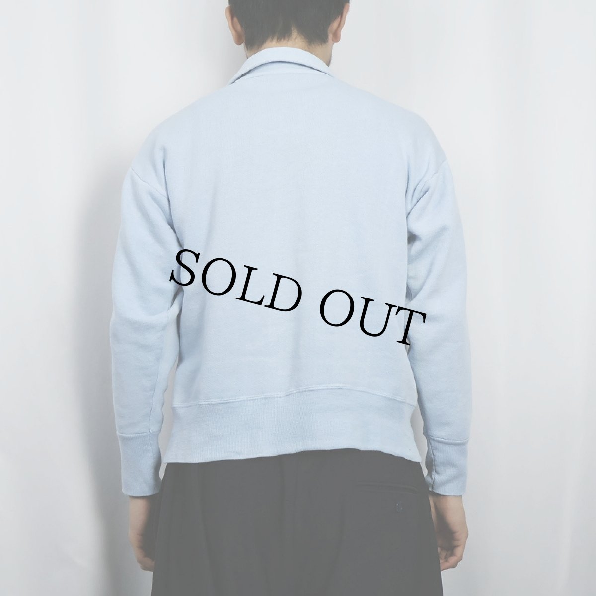 画像3: 60's ハーフジップ 無地スウェット (3)