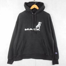 画像1: Champion REVERSE WEAVE "MACK" プリントスウェットフーディー BLCK XL (1)