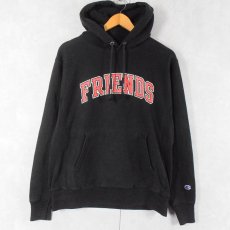 画像1: Champion REVERSE WEAVE "FRIENDS" プリントスウェットフーディー BLCK M (1)