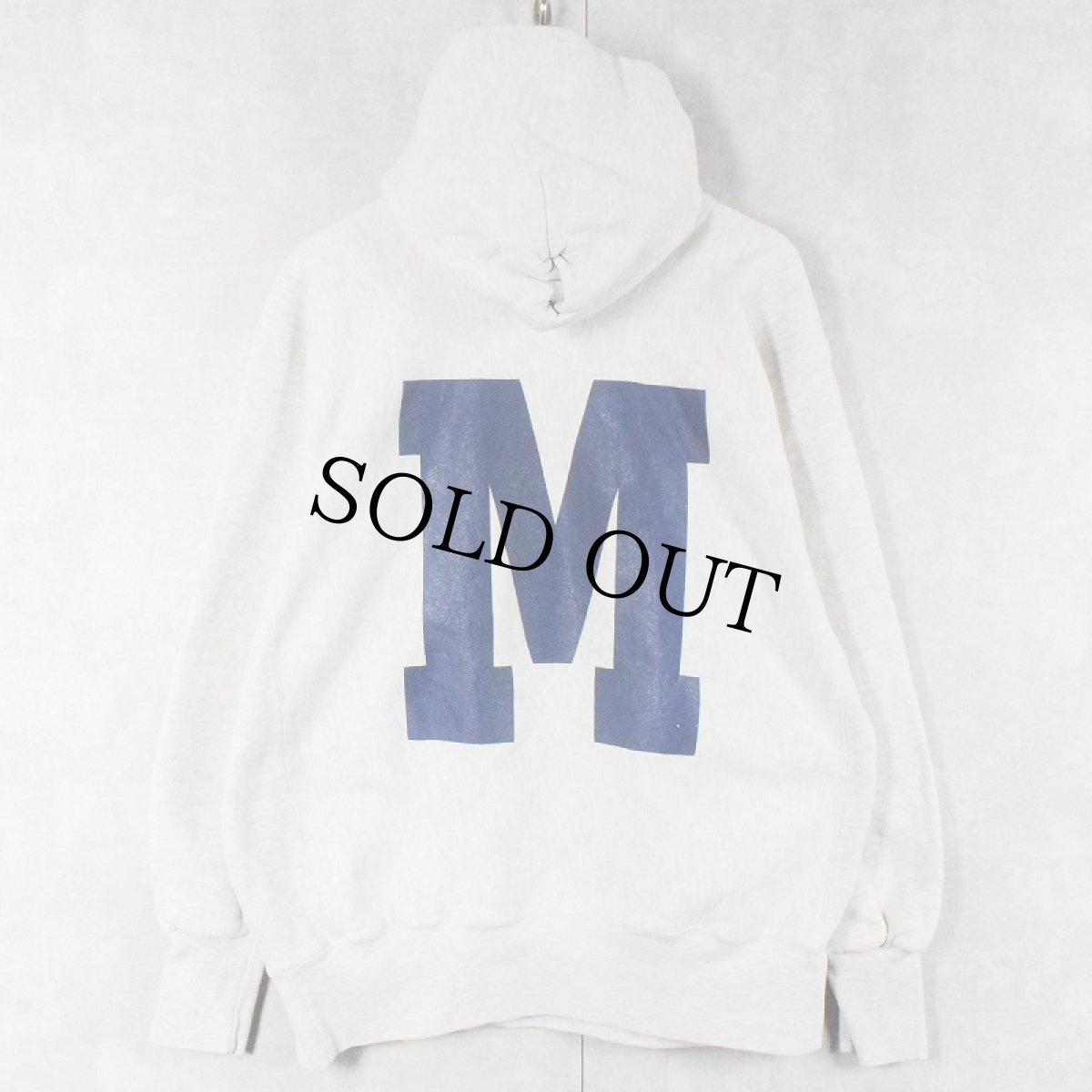 画像1: 90's USA製 REVERSE WEAVE TYPE "MONTCLAIR BASKETBALL" バックプリントスウェットフーディー XXL (1)