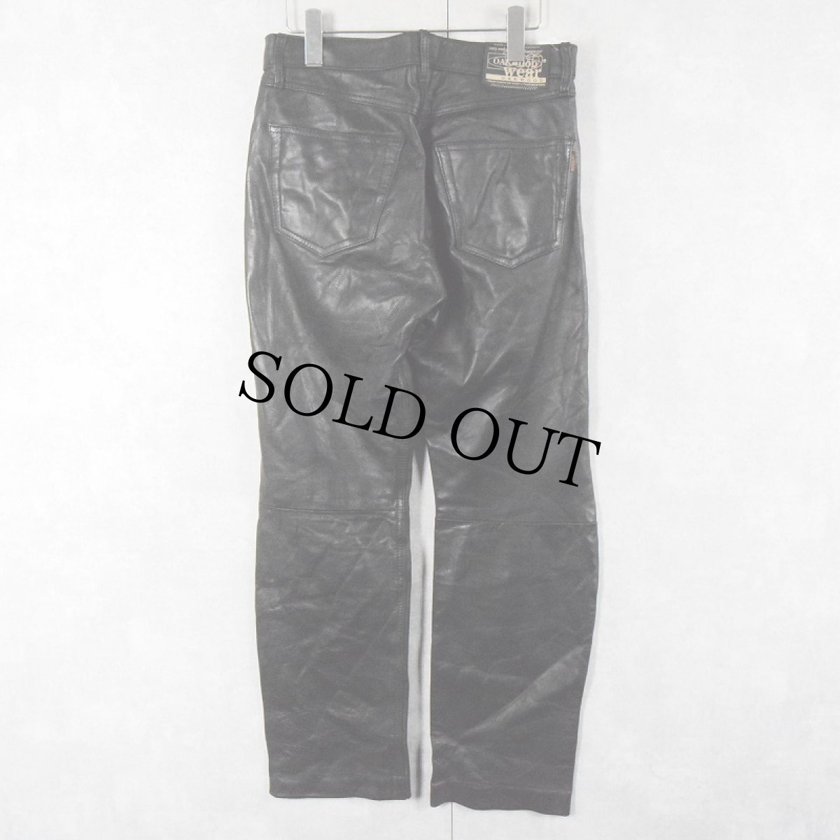 画像3: OAKWOOD レザーパンツ W30 (3)