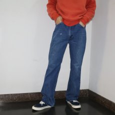 画像2: 80's Levi's 517 USA製 オレンジタブ ブーツカットデニムパンツ W33 (2)