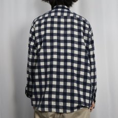 画像3: 80's AMERICAN EDITION USA製 ブロックチェック柄 プリントネルシャツ XL (3)