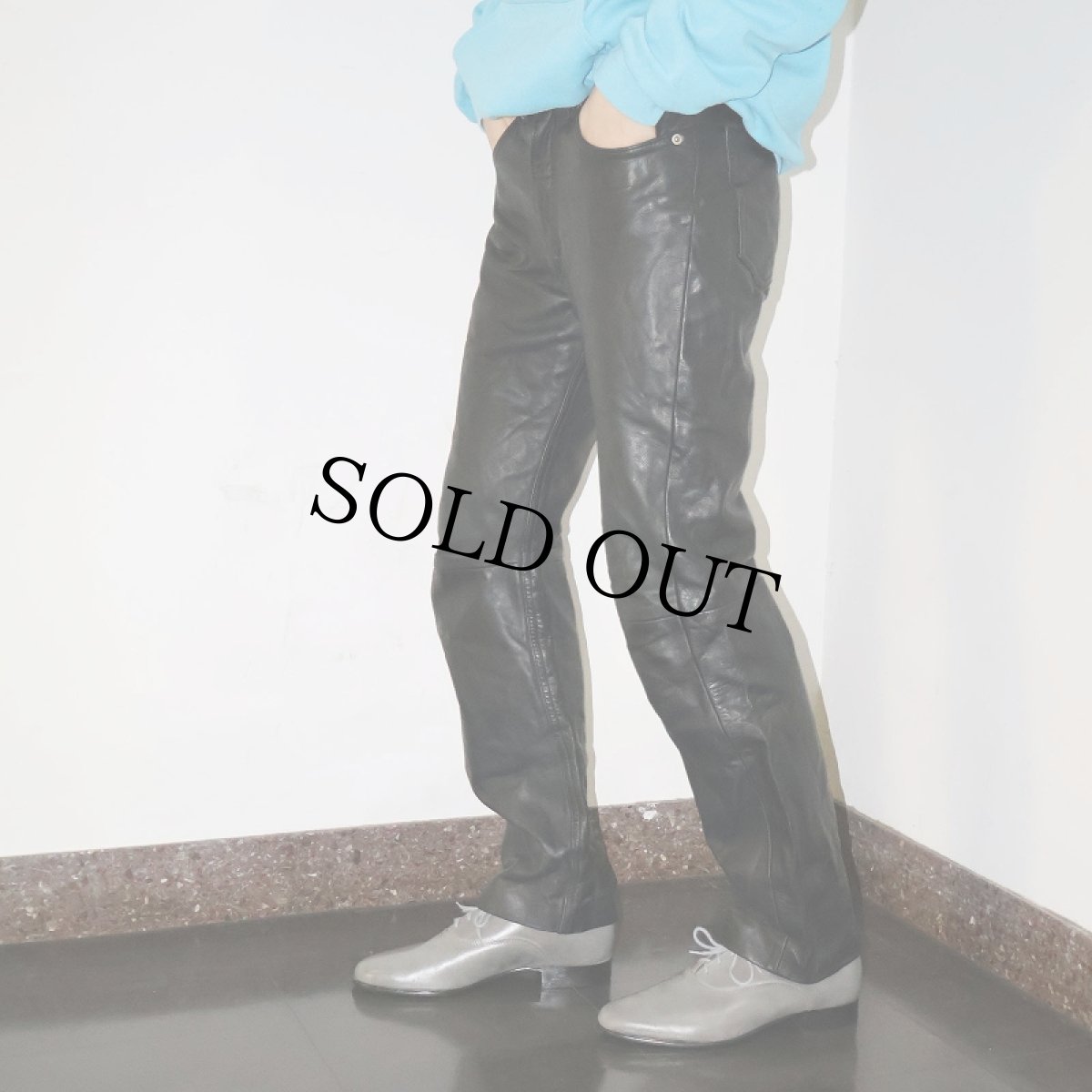 画像5: OAKWOOD レザーパンツ W30 (5)