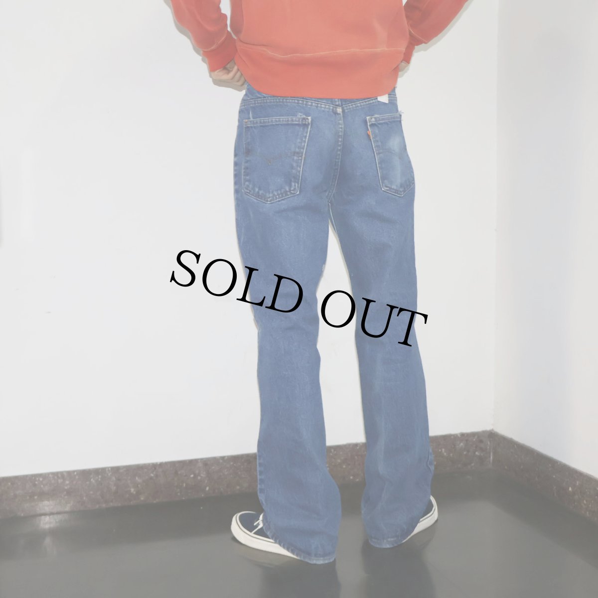 画像3: 80's Levi's 517 USA製 オレンジタブ ブーツカットデニムパンツ W33 (3)