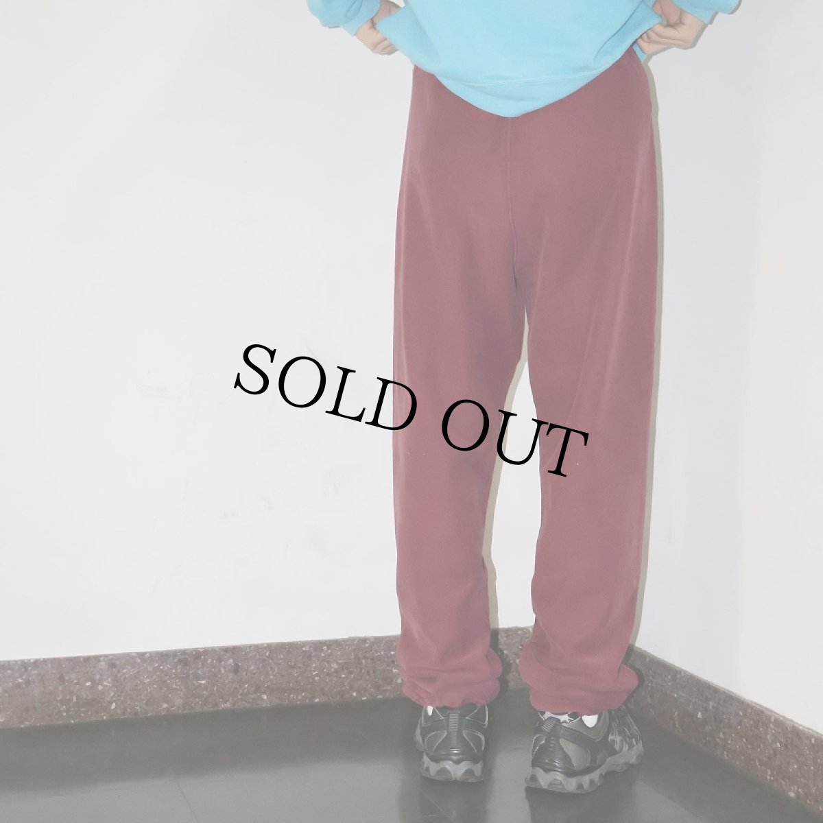 画像4: 90's Champion REVERSE WEAVE USA製 "NUTLEY ATHLETICS" プリントスウェットパンツ M (4)