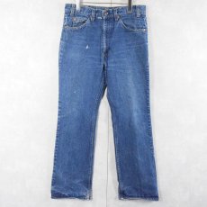 画像1: 80's Levi's 517 USA製 オレンジタブ ブーツカットデニムパンツ W33 (1)