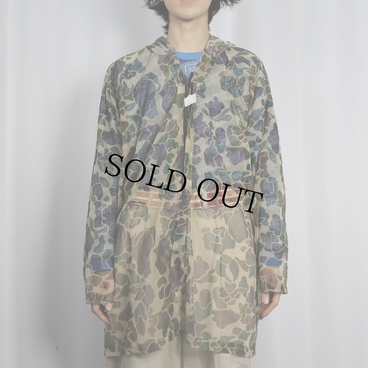 画像2: 〜80's ダックハンターカモ柄 メッシュパーカー XXL (2)