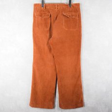 画像2: 〜80's New York SPORTSWEAR EXCHANGE コーデュロイ ブーツカットパンツ W33 (2)