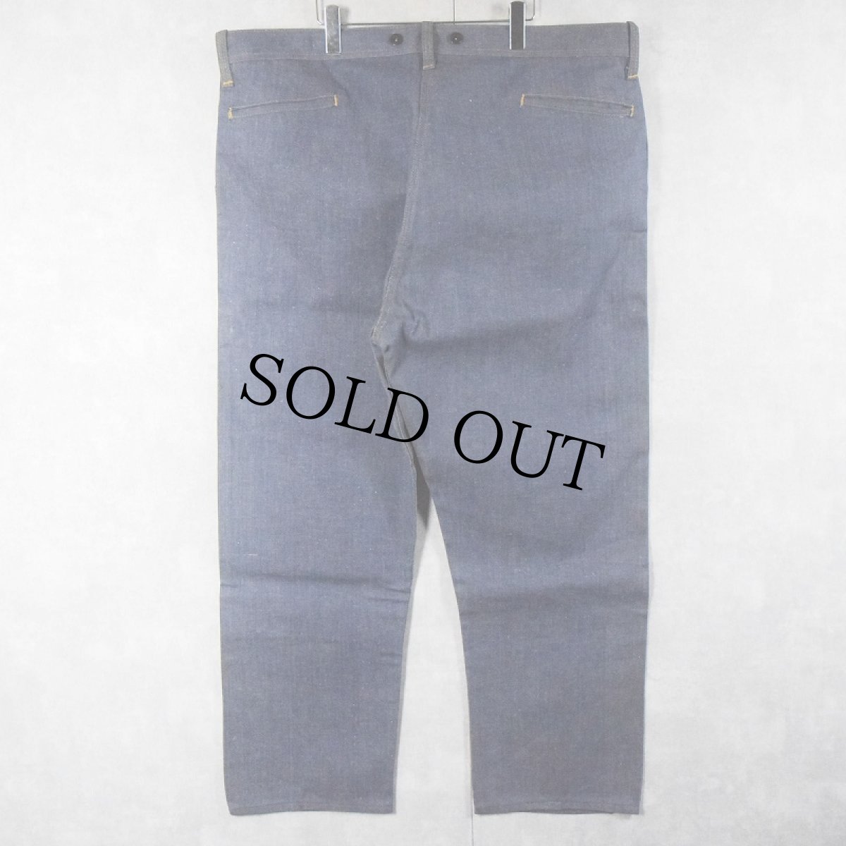画像2: 60〜70's "VAT-DYE" デニムパンツ DEADSTOCK W46 (2)