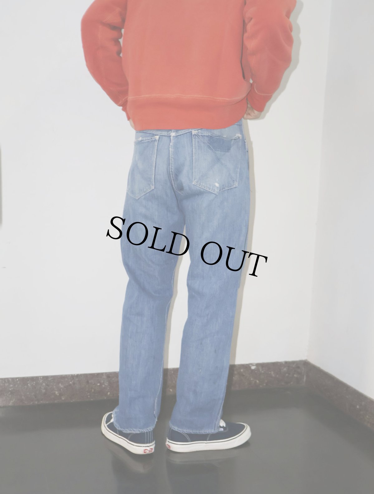 画像3: 50〜60's UNKNOWN デニムペインターパンツ W31 (3)