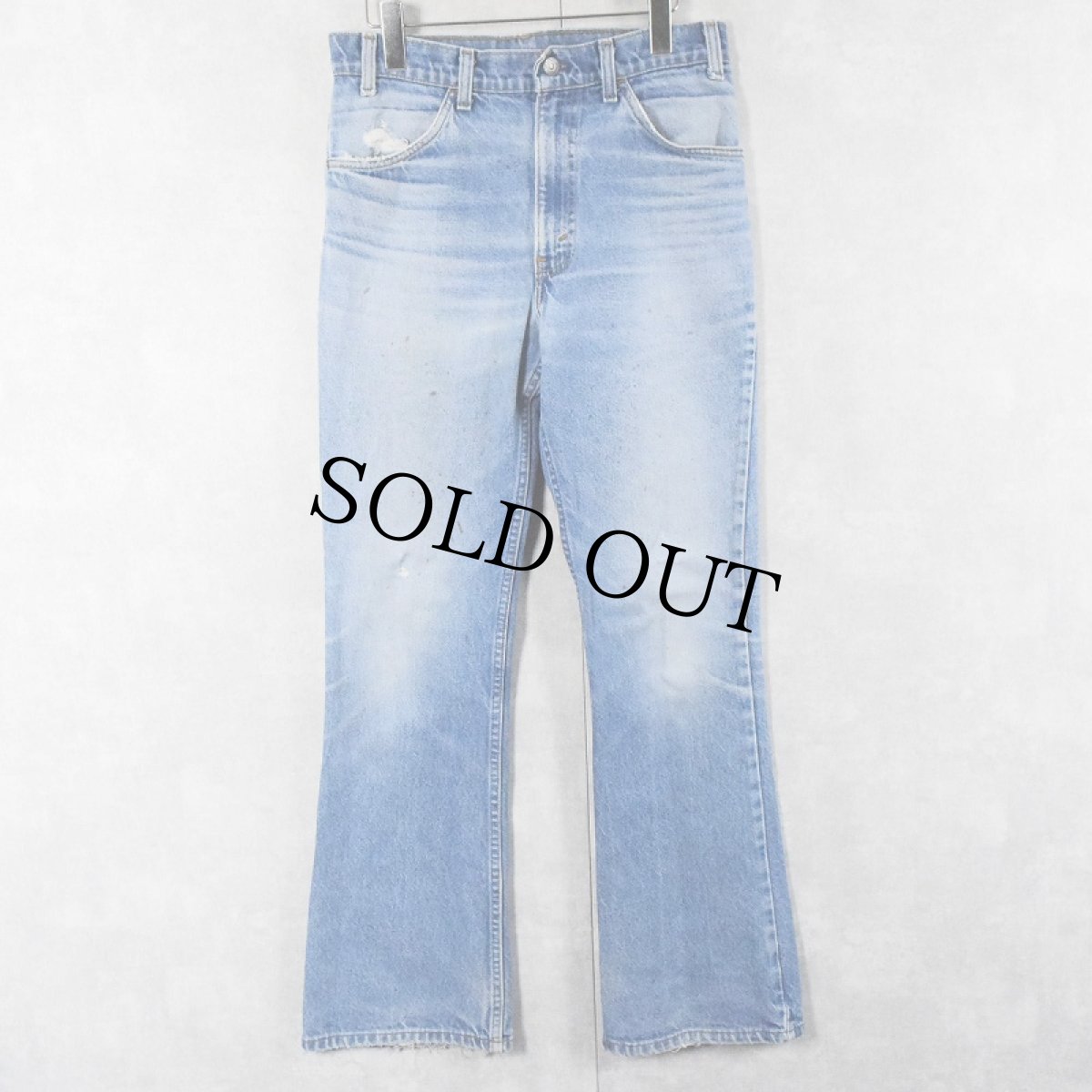 画像2: 80〜90's Levi's 646 オレンジタブ ベルボトムデニムパンツ W31 (2)