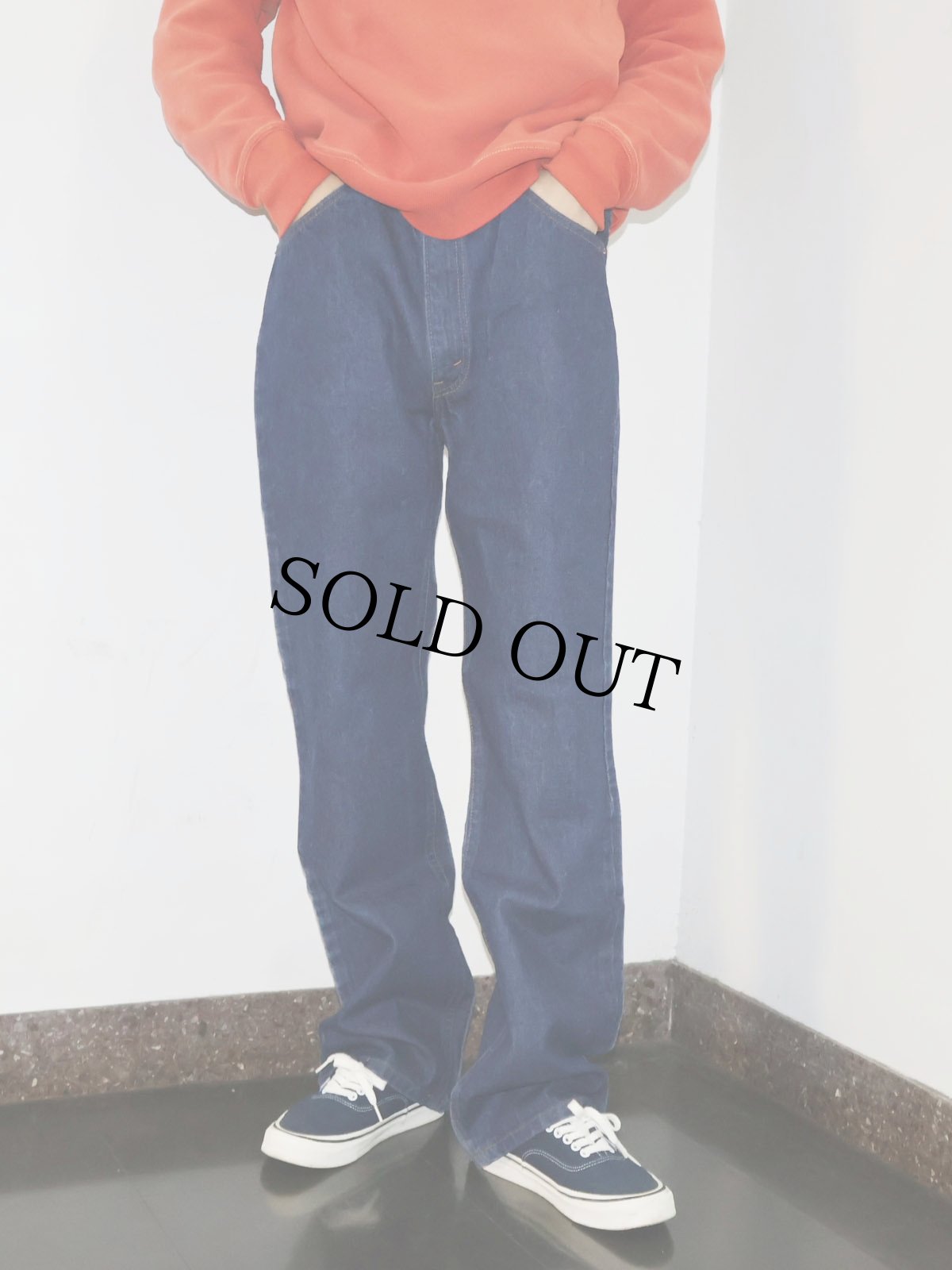 画像1: 80's Levi's 517 USA製 オレンジタブ ブーツカットデニムパンツ W36 (1)