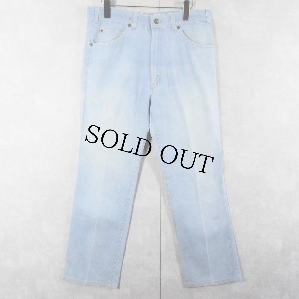 画像1: 80's Levi's 43415-4514 USA製 "WITH A SKOSH MORE ROOM" ストレッチデニムパンツ W32 (1)