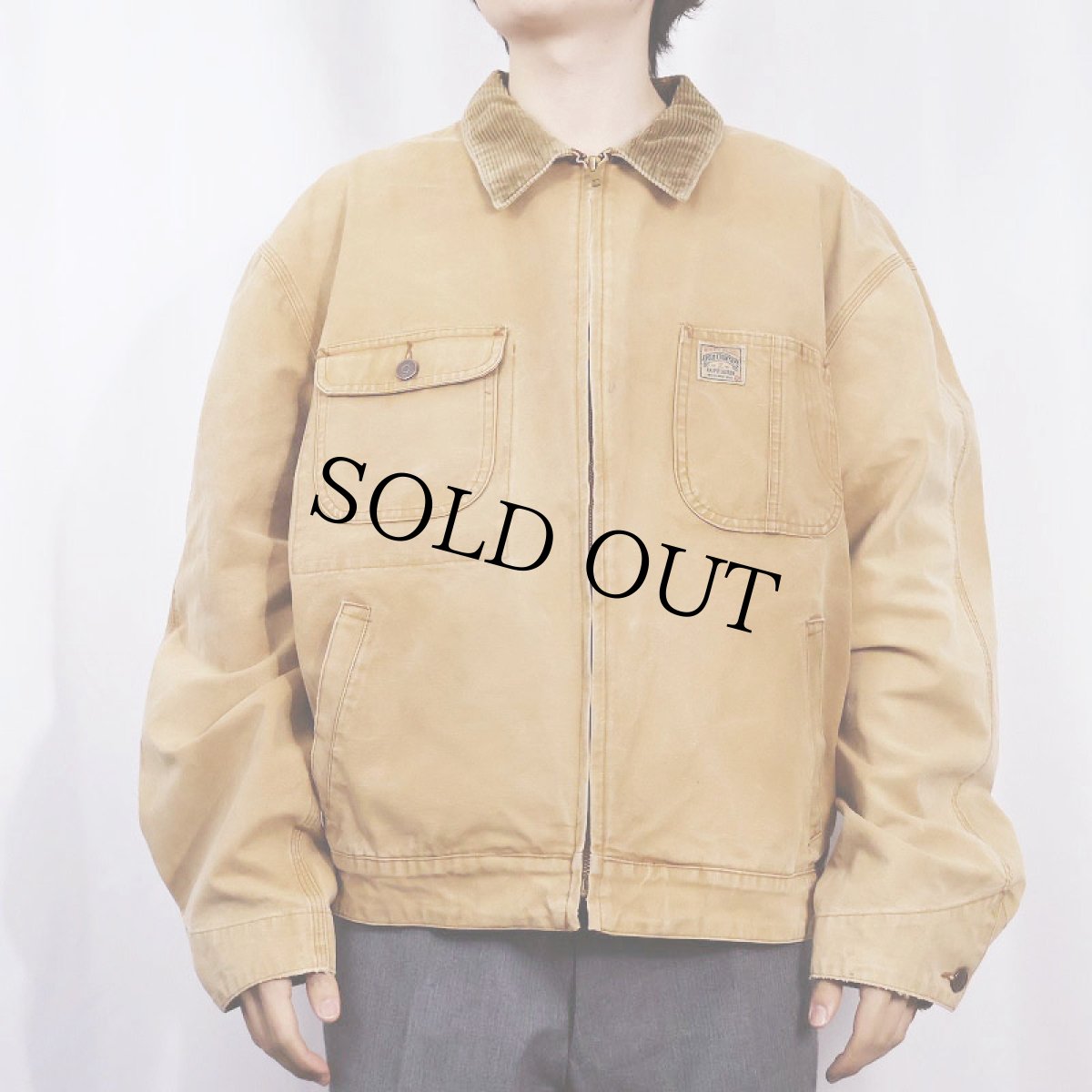 画像2: 80〜90's POLO COUNTRY Ralph Lauren USA製 コットンワークジャケット XL (2)