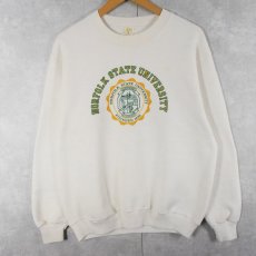 画像1: 70〜80's Velva Sheen USA製 "NORFOLK STATE UNIVERSITY" プリントスウェット L (1)