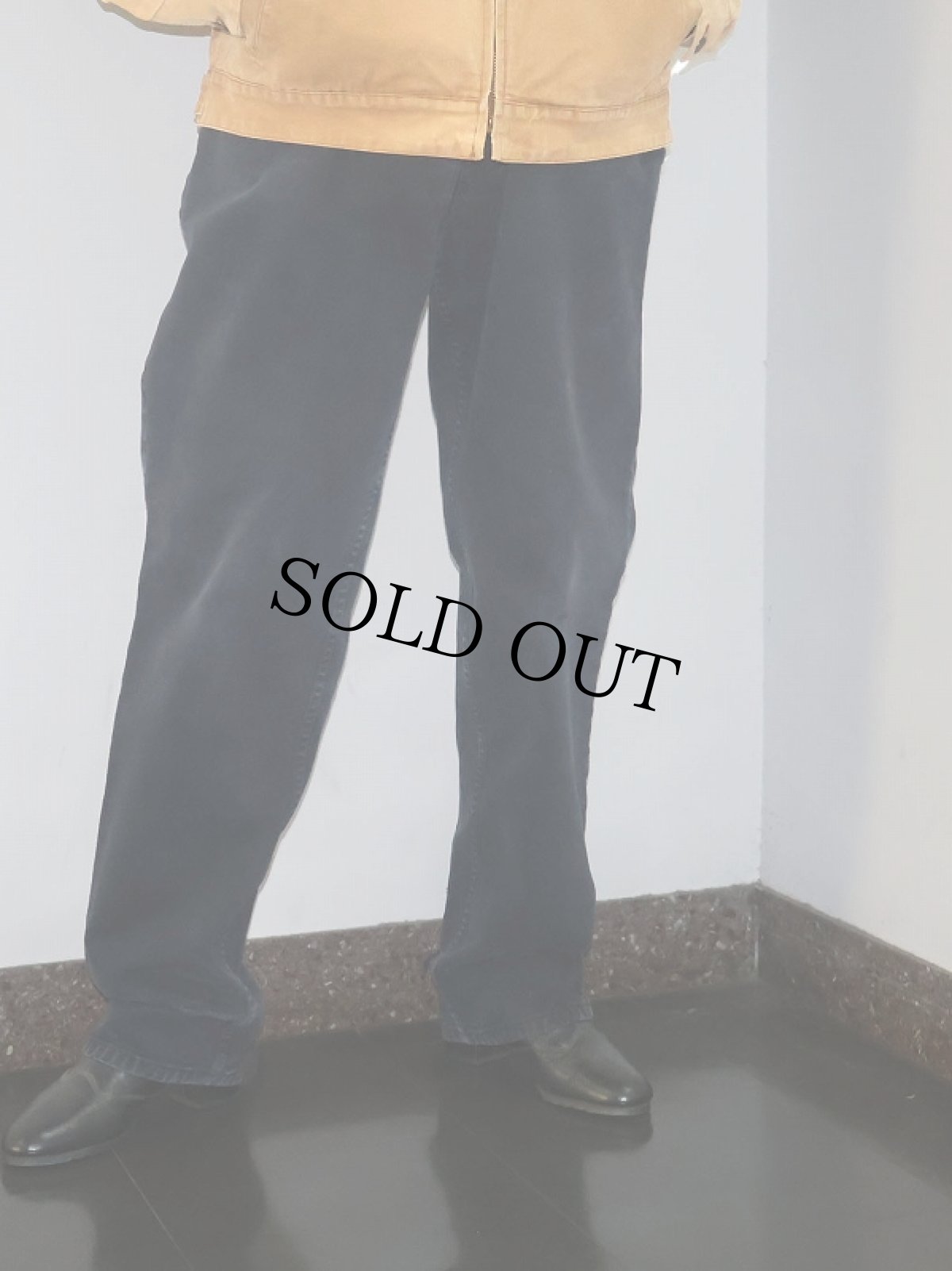 画像2: Levi's SILVER TAB "LOOSE" ブラックデニムパンツ W35 (2)