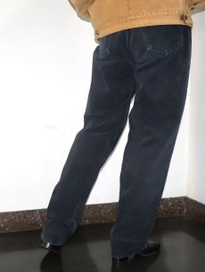 画像1: Levi's SILVER TAB "LOOSE" ブラックデニムパンツ W35 (1)
