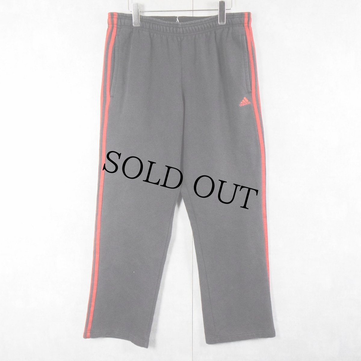 画像3: adidas ロゴ刺繍 サイドライン スウェットパンツ BLACK M (3)