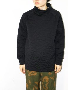 画像2: JOE FRESH ACTIVE ハイネック キルティングプルオーバー BLACK M (2)
