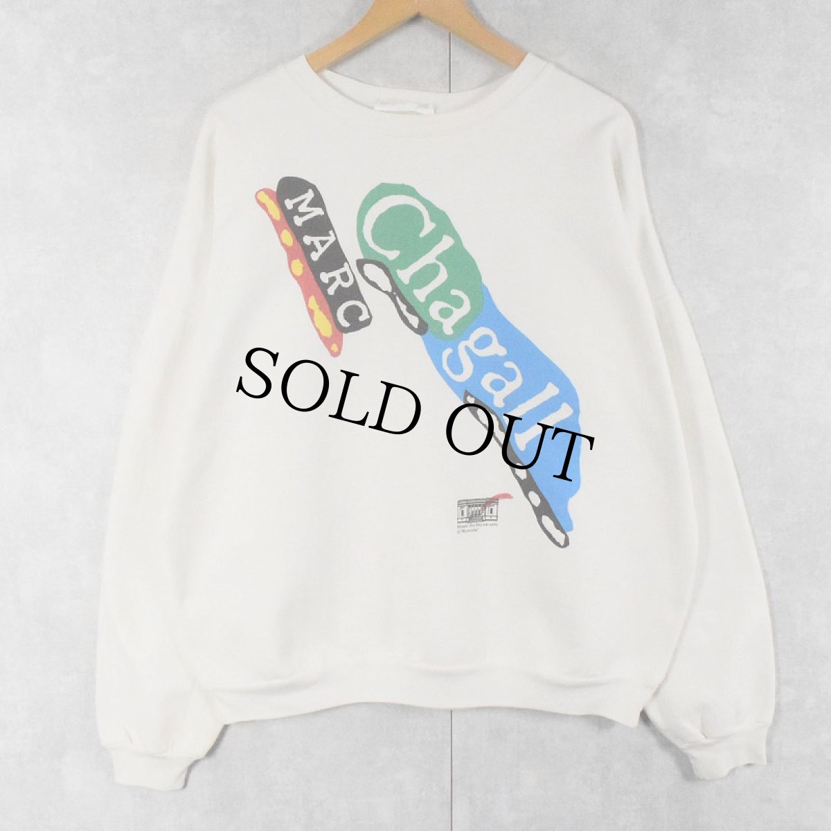 画像1: 【SALE】 80's ART-FLASH CANADA製 "Marc Chagall" アートプリントスウェット (1)