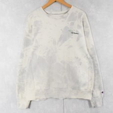 画像2: 2000's Champion REVERSE WEAVE "THE GARDEN" ロゴ刺繍 タイダイスウェット (2)