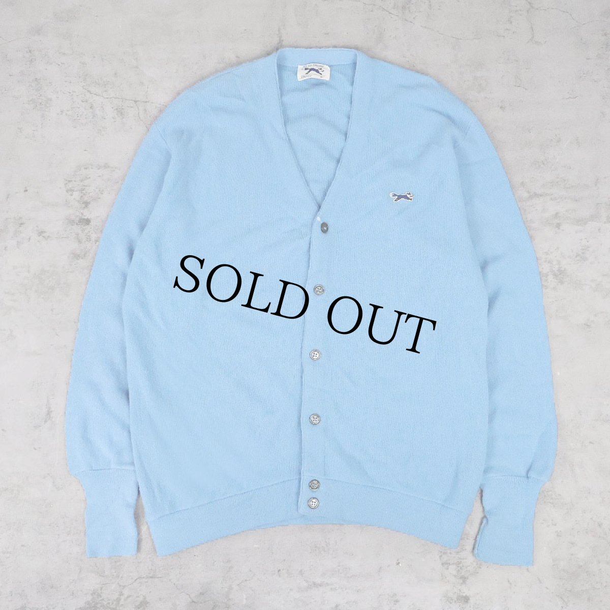 画像1: 80's The Fox JCPenney アクリルニットカーディガン XL (1)