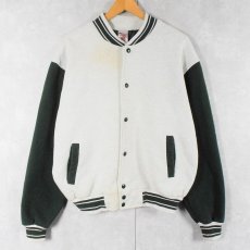 画像1: 90's FRUIT OF THE LOOM 2トーン スウェットスタジャン XL (1)