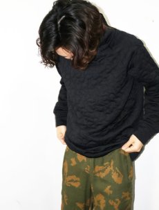 画像1: JOE FRESH ACTIVE ハイネック キルティングプルオーバー BLACK M (1)