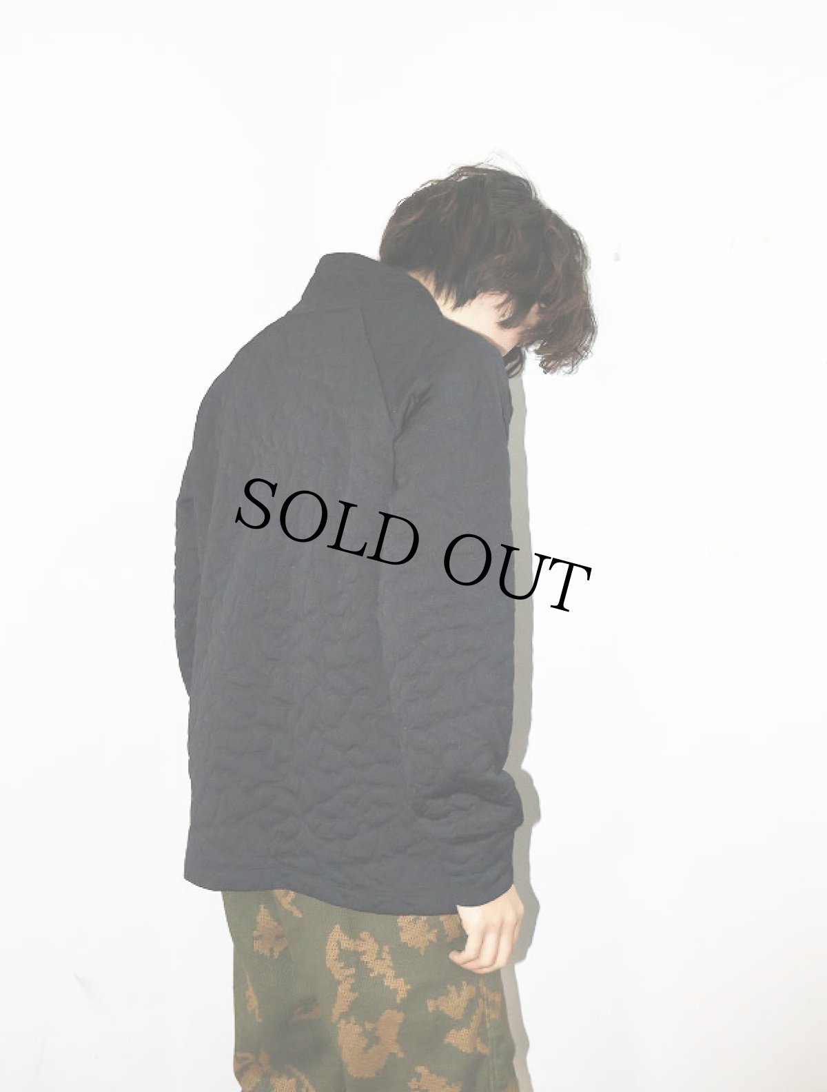 画像3: JOE FRESH ACTIVE ハイネック キルティングプルオーバー BLACK M (3)