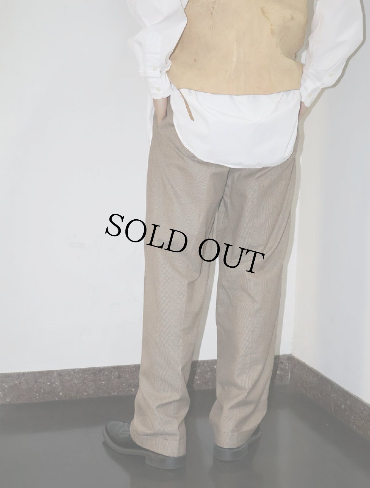 画像2: POLO Ralph Lauren 2タック コットンスラックス W31 (2)